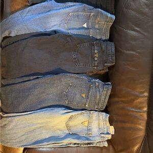 Guess Women's Jeans Lot - Light Blue, Medium Blue, Dark Blue